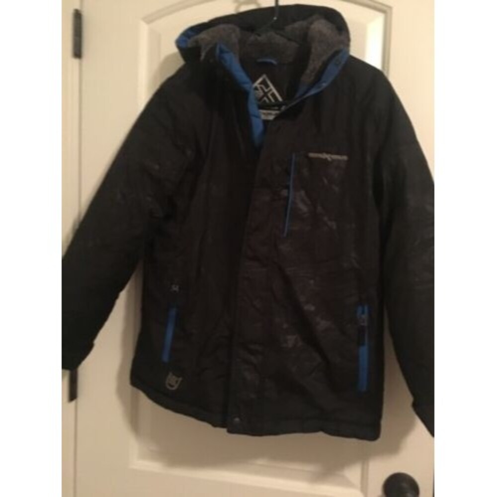 Zero X Posur Boys Printed Full Zip Coat Jacket Size L 14/16